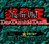 Yu-Gi-Oh! - Das Dunkle Duell (Germany) Title Screen